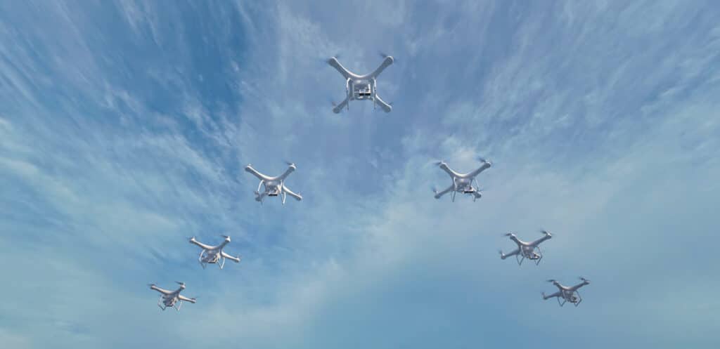 Defense against FPV drone swarm